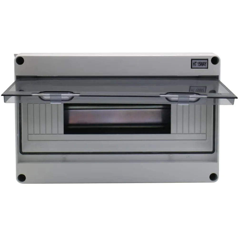 MAKERELE IP65 Waterproof Distribution Protection Box, ABS Plastic Transparent Cover, Outdoor Distribution Box for Indoor Wall Circuit Breaker MKHT-Way Series Makerele