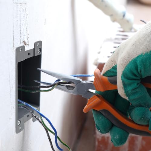 MAKERELE Old Work Electrical Outlet Box, Plastic Junction Box, for Home Improvement,for Switches,ETL Listed and 2 Hours Fire Protection MAKERELE