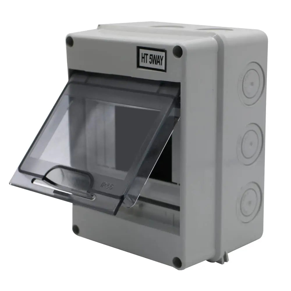 MAKERELE IP65 Waterproof Distribution Protection Box, ABS Plastic Transparent Cover, Outdoor Distribution Box for Indoor Wall Circuit Breaker MKHT-Way Series Makerele