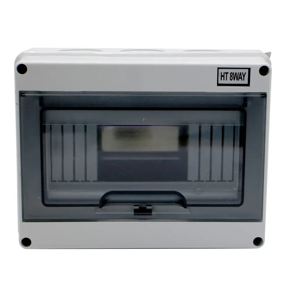 MAKERELE IP65 Waterproof Distribution Protection Box, ABS Plastic Transparent Cover, Outdoor Distribution Box for Indoor Wall Circuit Breaker MKHT-Way Series Makerele