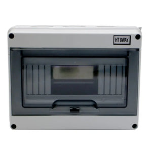 MAKERELE IP65 Waterproof Distribution Protection Box, ABS Plastic Transparent Cover, Outdoor Distribution Box for Indoor Wall Circuit Breaker MKHT-Way Series Makerele