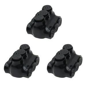 MAKERELE QMS D1/0 3-port insulated multi-tap connectors, 3-pack, SKU MK-QMS-D1/0-3-3PC
