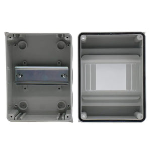 MAKERELE IP65 Waterproof Distribution Protection Box, ABS Plastic Transparent Cover, Outdoor Distribution Box for Indoor Wall Circuit Breaker MKHT-Way Series Makerele