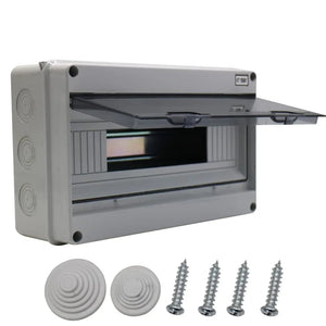 MAKERELE IP65 Waterproof Distribution Protection Box, ABS Plastic Transparent Cover, Outdoor Distribution Box for Indoor Wall Circuit Breaker MKHT-Way Series Makerele