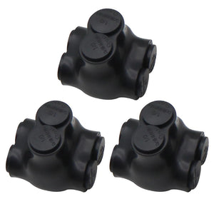 MAKERELE QMS D1/0 2-port insulated multi-tap connectors, 3-pack, SKU MK-QMS-D1/0-2-3PC