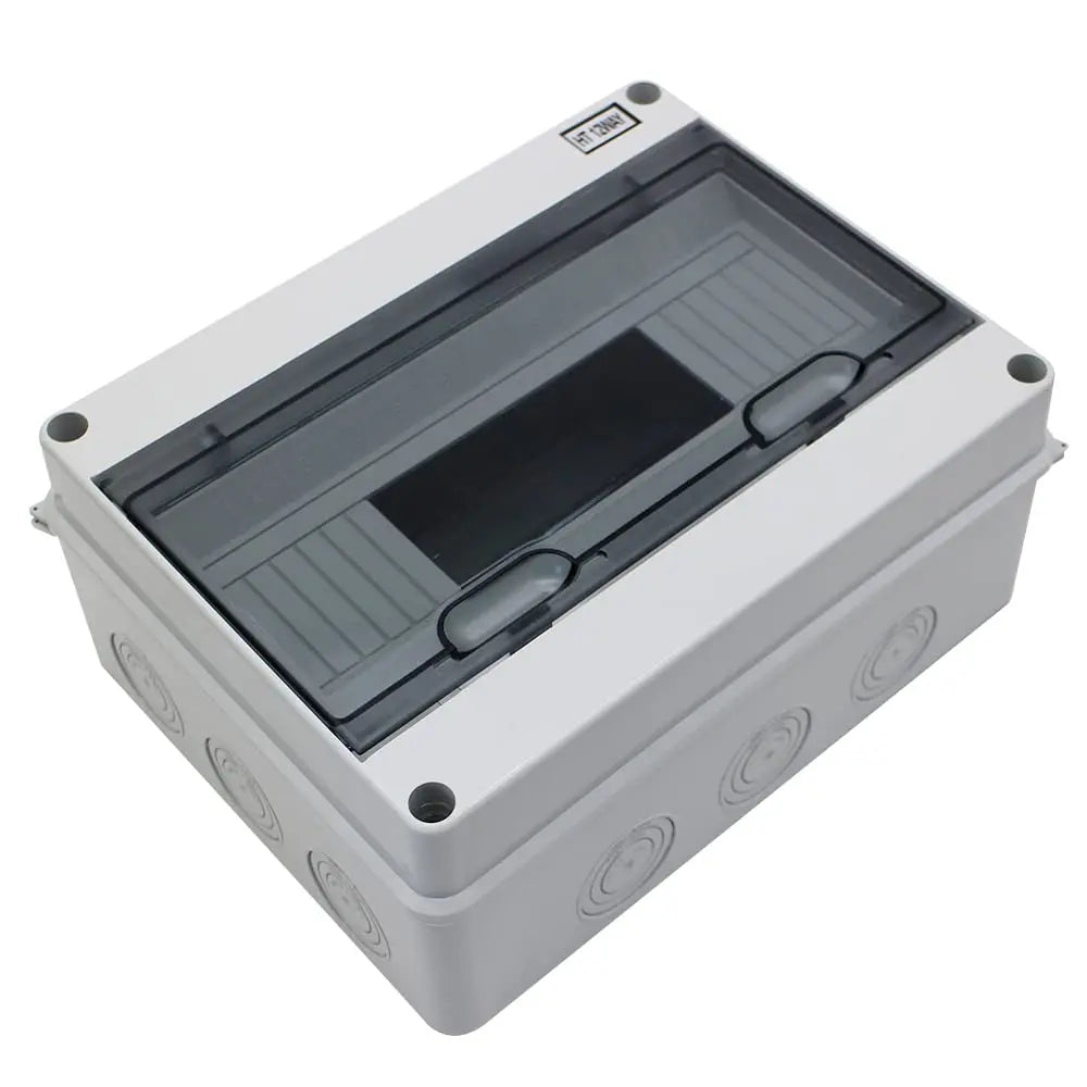 MAKERELE IP65 Waterproof Distribution Protection Box, ABS Plastic Transparent Cover, Outdoor Distribution Box for Indoor Wall Circuit Breaker MKHT-Way Series Makerele