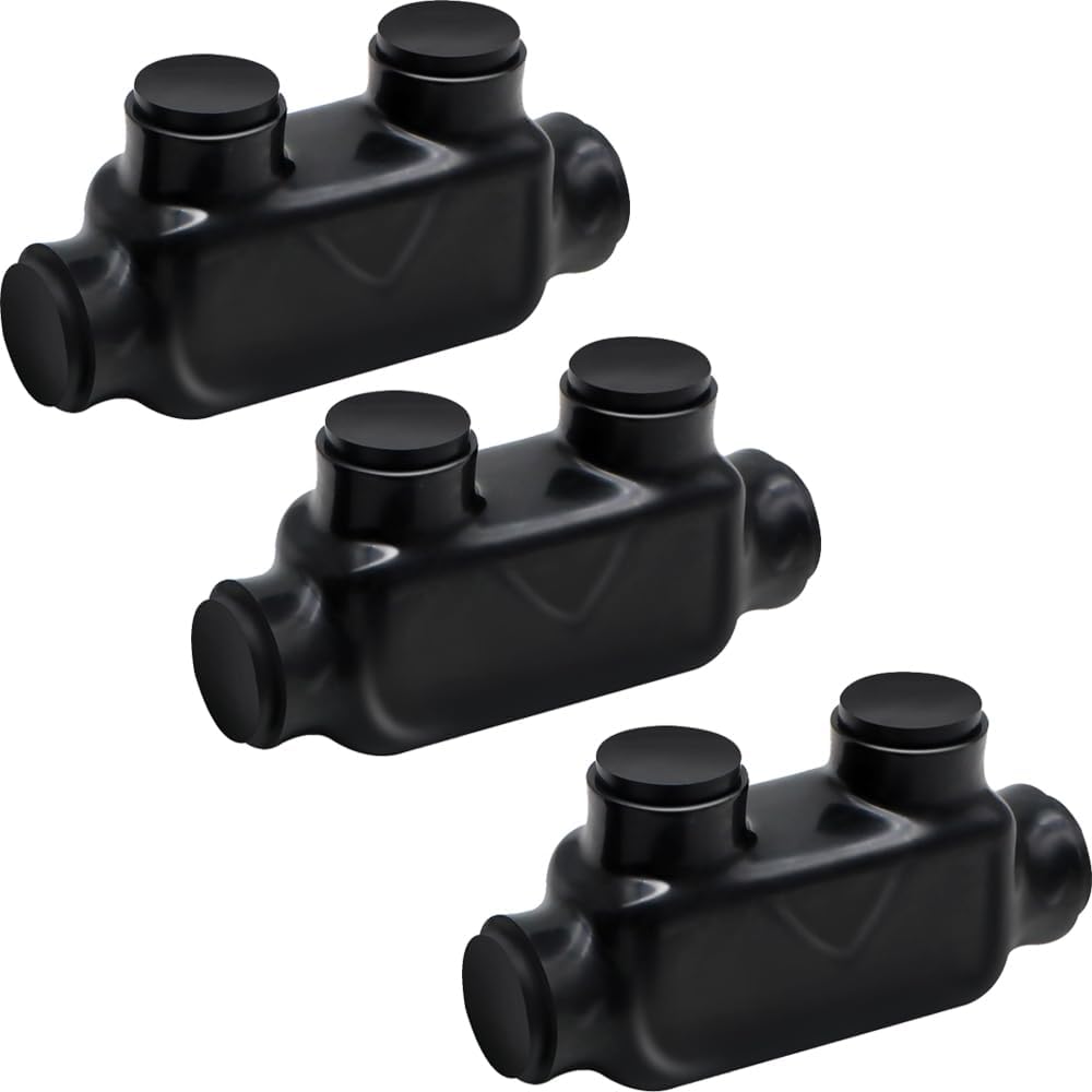 MAKERELE QMS D250 1-port insulated multi-tap connectors, 3-pack, SKU MK-QMS-D250-1-3PC