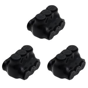 MAKERELE QMS D2/0 3-port insulated multi-tap connectors, 3-pack, SKU MK-QMS-D2/0-3-3PC