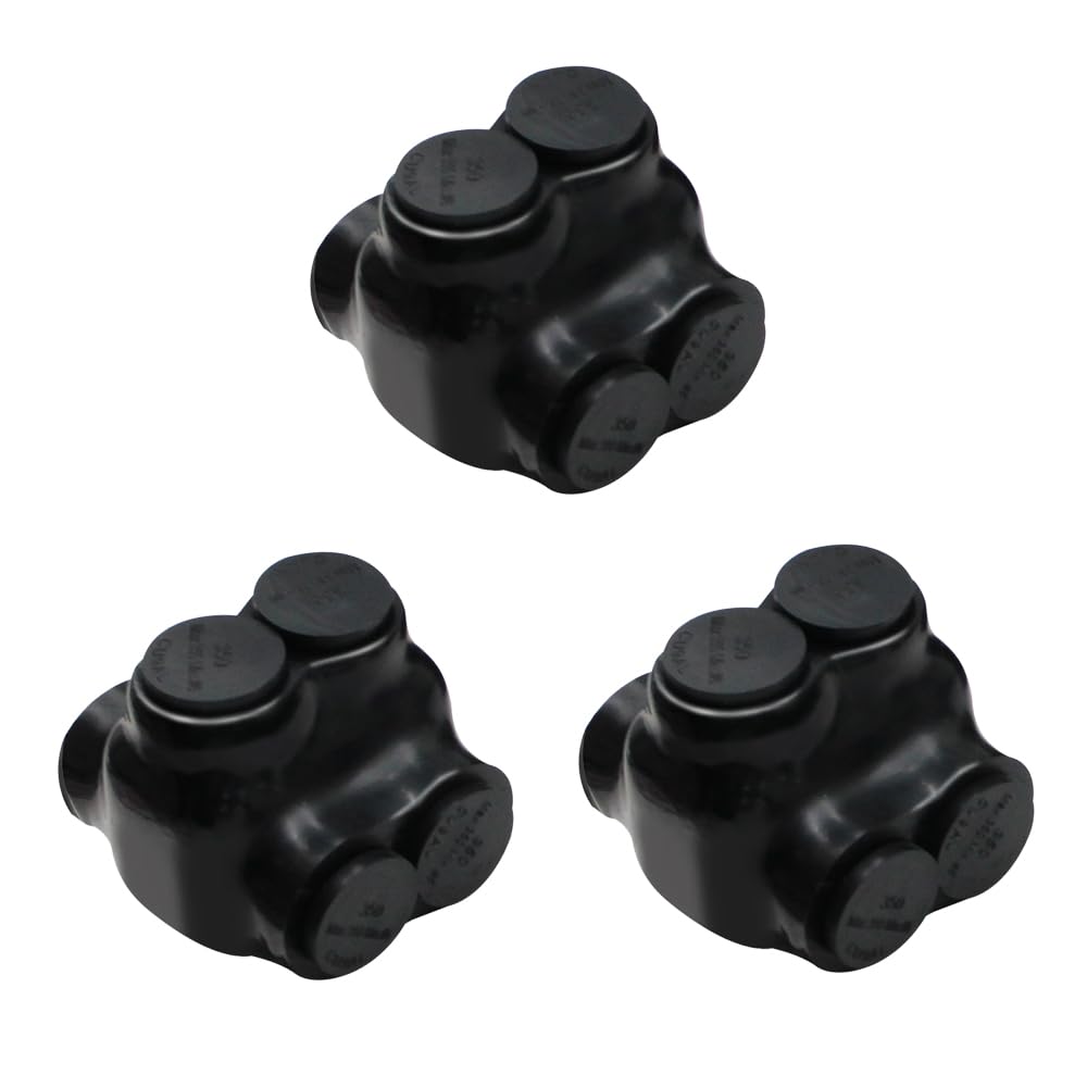 MAKERELE QMS D350 2-port insulated multi-tap connectors, 3-pack, SKU MK-QMS-D350-2-3PC