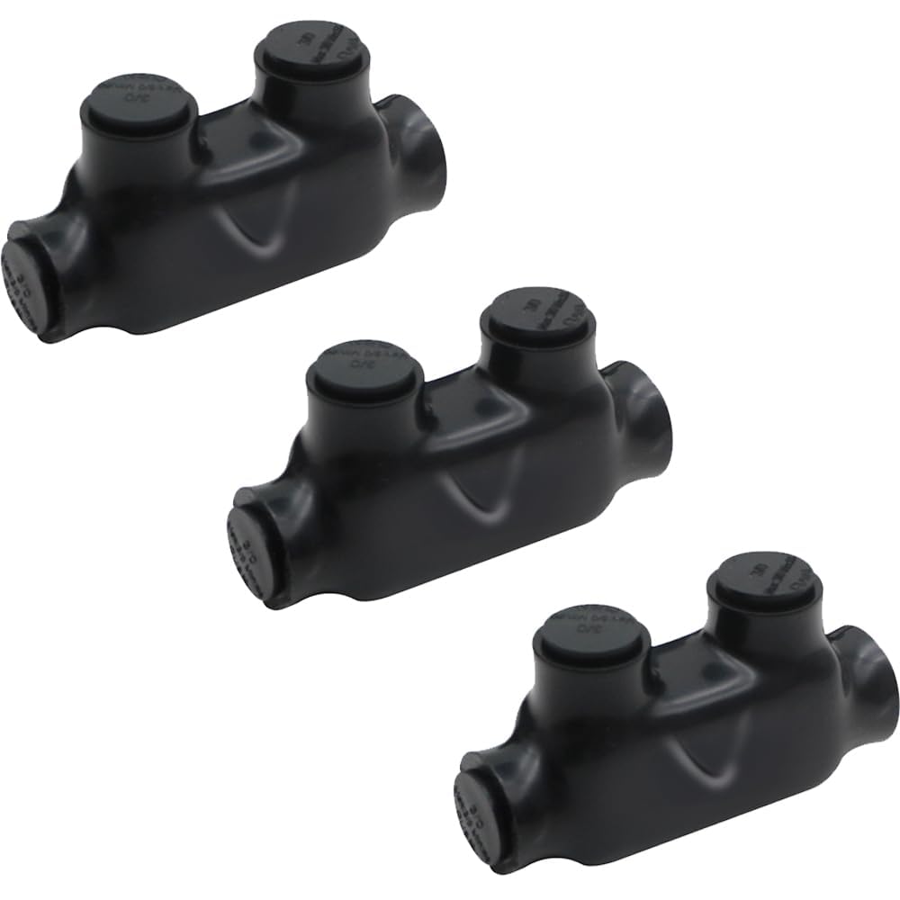 MAKERELE QMS D3/0 1-port insulated multi-tap connectors, 3-pack, SKU MK-QMS-D3/0-1-3PC