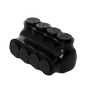 MAKERELE single-sided insulated multi-tap connector, 2-14 AWG, 4-port