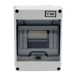 MAKERELE IP65 Waterproof Distribution Protection Box, ABS Plastic Transparent Cover, Outdoor Distribution Box for Indoor Wall Circuit Breaker MKHT-Way Series Makerele