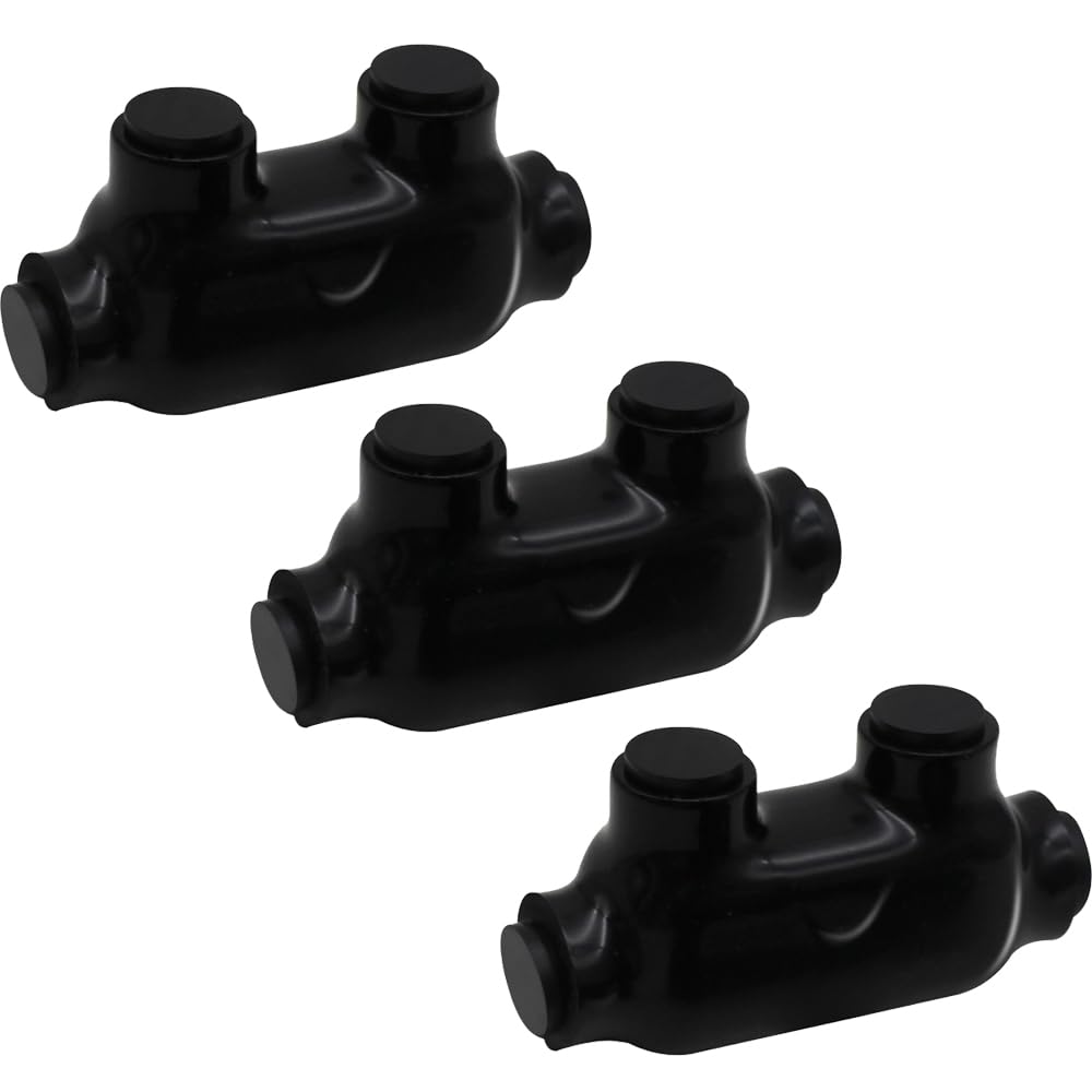 MAKERELE QMS D4 1-port insulated multi-tap connectors, 3-pack, SKU MK-QMS-D4-1-3PC