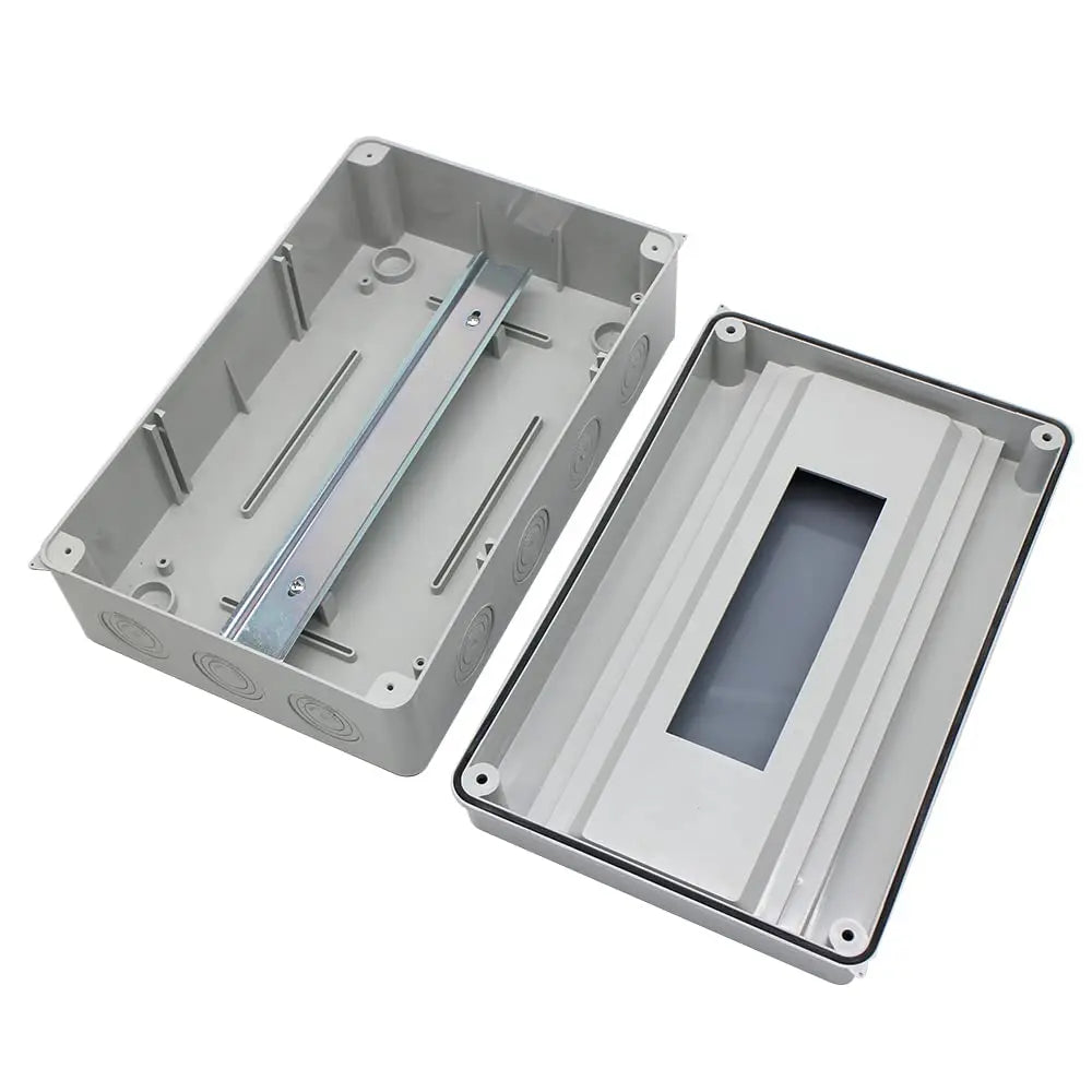 MAKERELE IP65 Waterproof Distribution Protection Box, ABS Plastic Transparent Cover, Outdoor Distribution Box for Indoor Wall Circuit Breaker MKHT-Way Series Makerele