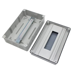 MAKERELE IP65 Waterproof Distribution Protection Box, ABS Plastic Transparent Cover, Outdoor Distribution Box for Indoor Wall Circuit Breaker MKHT-Way Series Makerele