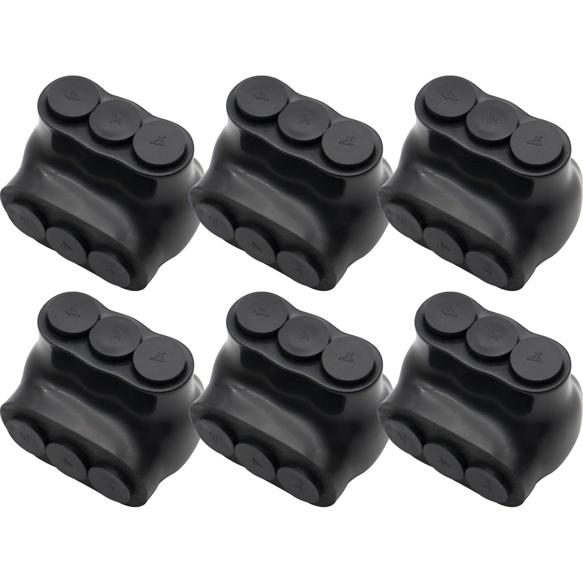 MAKERELE single-sided insulated multi-tap connector, 4-14 AWG, 3-port, 6-pack