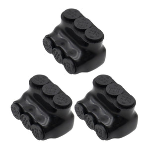 MAKERELE QMS S 2 to 14 AWG 3-port single-sided insulated multi-tap connectors, 3-pack, SKU MK-QMS-S2-3-3PC