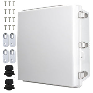 MAKERELE grey electrical enclosure, 20 x 16.1 x 7.9 in, metal latches