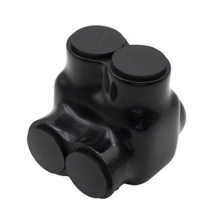 MAKERELE single-sided insulated multi-tap connector, 750-1/0 AWG, 2-port, 1-pack