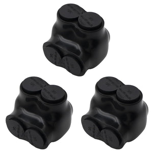 MAKERELE single-sided insulated multi-tap connector, 3/0-6 AWG, 2-port, 3-pack