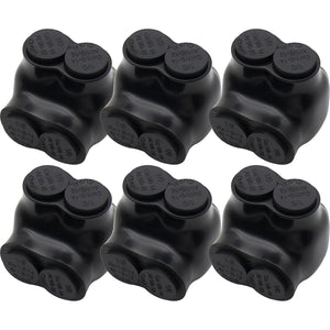 MAKERELE single-sided insulated multi-tap connector, 1/0-14 AWG, 2-port, 6-pack