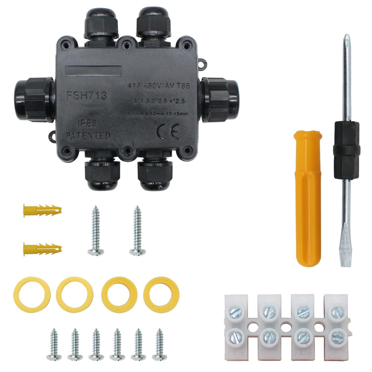 Neutral Splice Box IP68 Open Splice Boxes for Outdoor Cable Connections | MAKERELE – Makerele