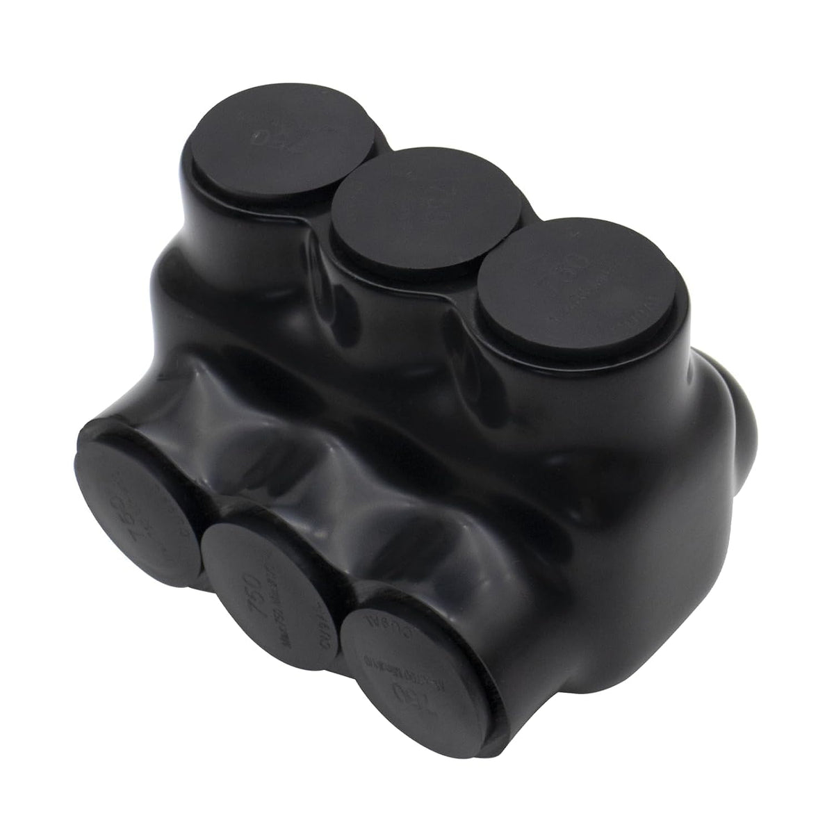 MAKERELE single-sided insulated multi-tap connector, 750-1/0 AWG, 3-port, 1-pack