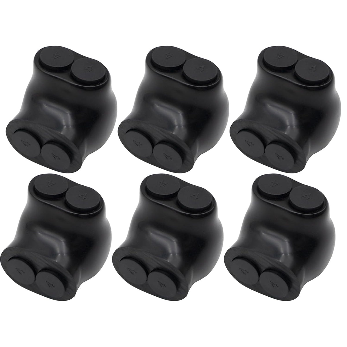 MAKERELE single-sided insulated multi-tap connector, 4-14 AWG, 2-port, 6-pack