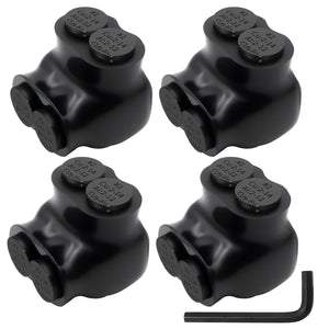MAKERELE single-sided insulated multi-tap connector with 5/32 in. hex key, 2-port, 2-14 AWG, 4-pack
