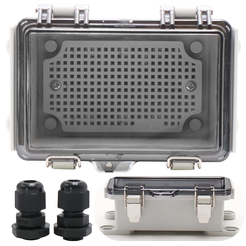 thumbnail image 2 of HoHaing IP68 External Junction Box, 2 Way Plug Line Outdoor Electrical Box, M20 Coaxial Cable 2 of 14