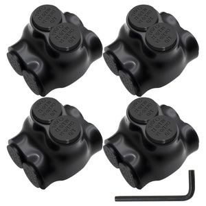 MAKERELE dual-sided insulated multi-tap connector with 3/16 in. hex key, 2-port, 1/0-14 AWG, 4-pack