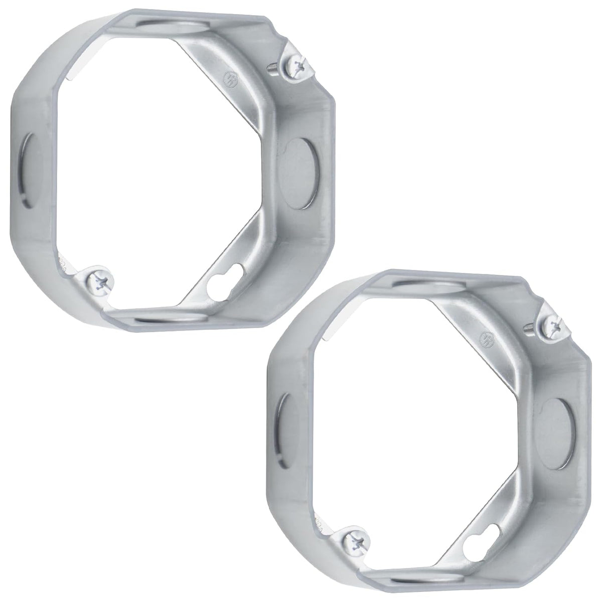 MAKERELE 4-inch octagon electrical box extension rings, 1-1/2-inch deep, 2-Pack