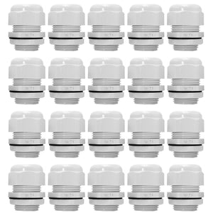 MAKERELE NPT cable gland, grey, 1 inch, 20-pack