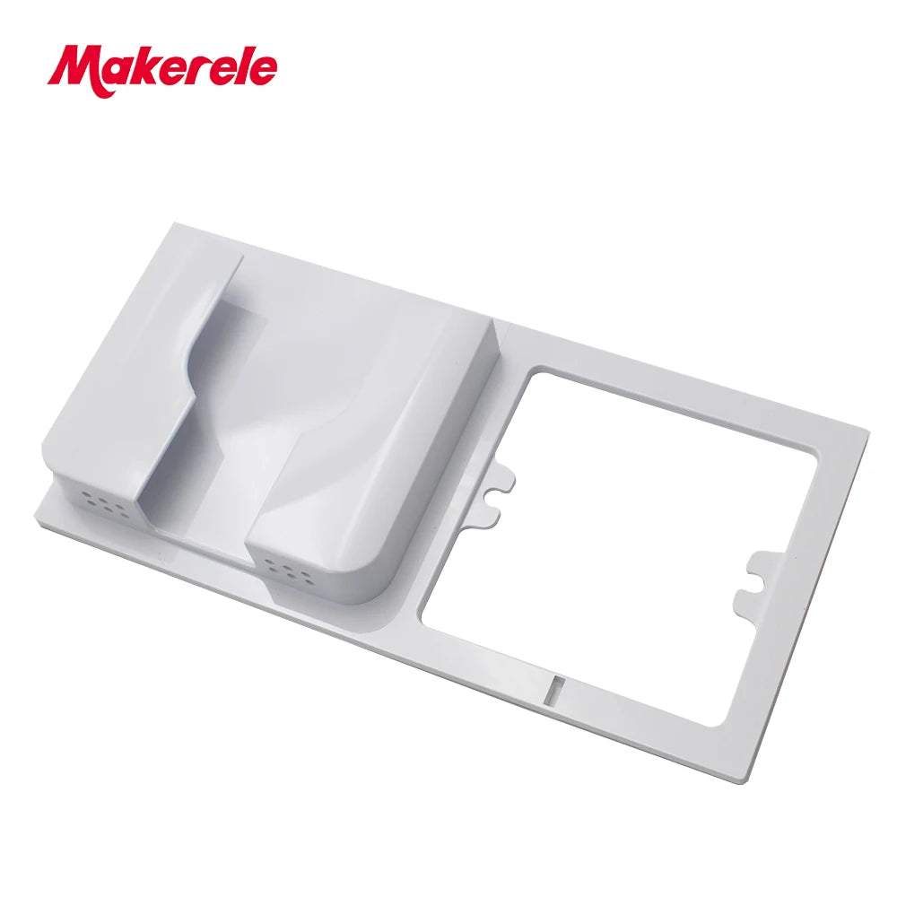 MAKERELE 86 type wall-mount phone holder in white, non-removable configuration