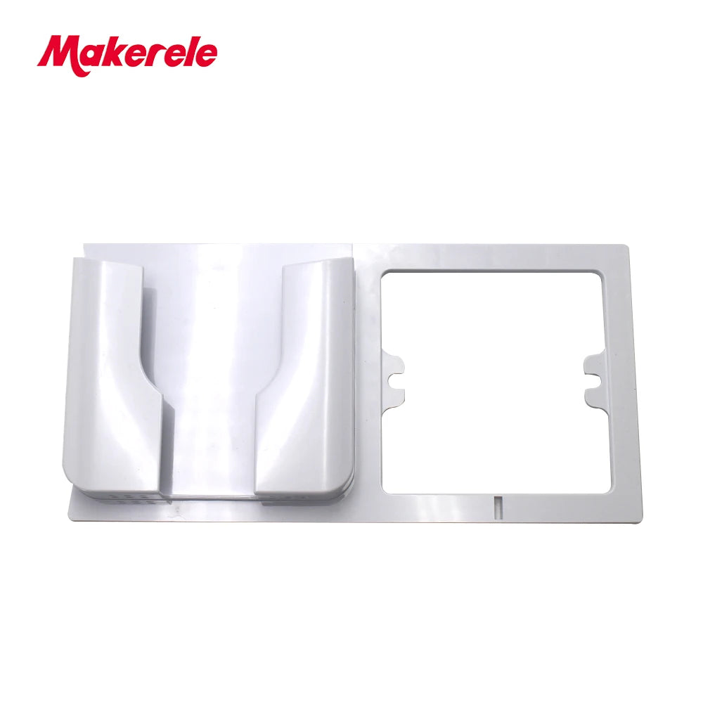 MAKERELE 86 type wall-mount phone holder in white, removable configuration