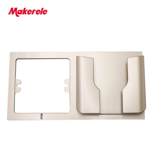 MAKERELE 86 type wall-mount phone holder in gold, non-removable configuration