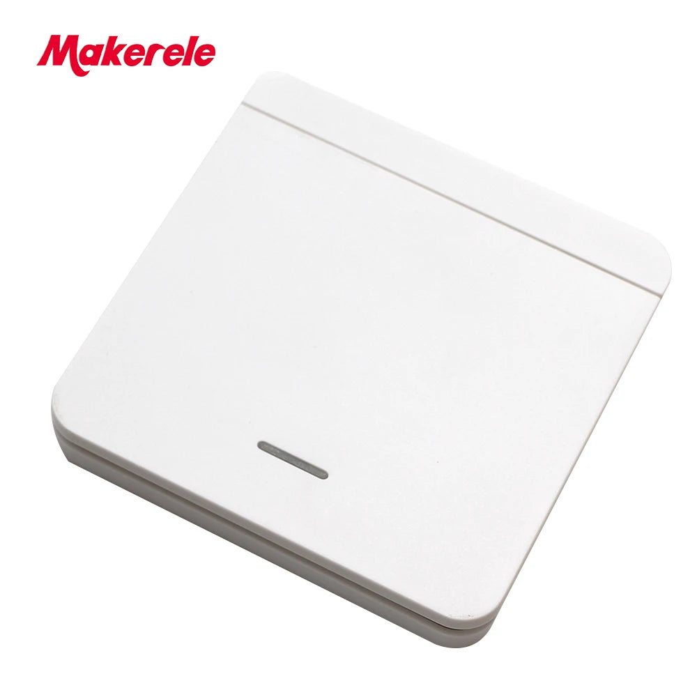MAKERELE white wireless wall switch transmitter