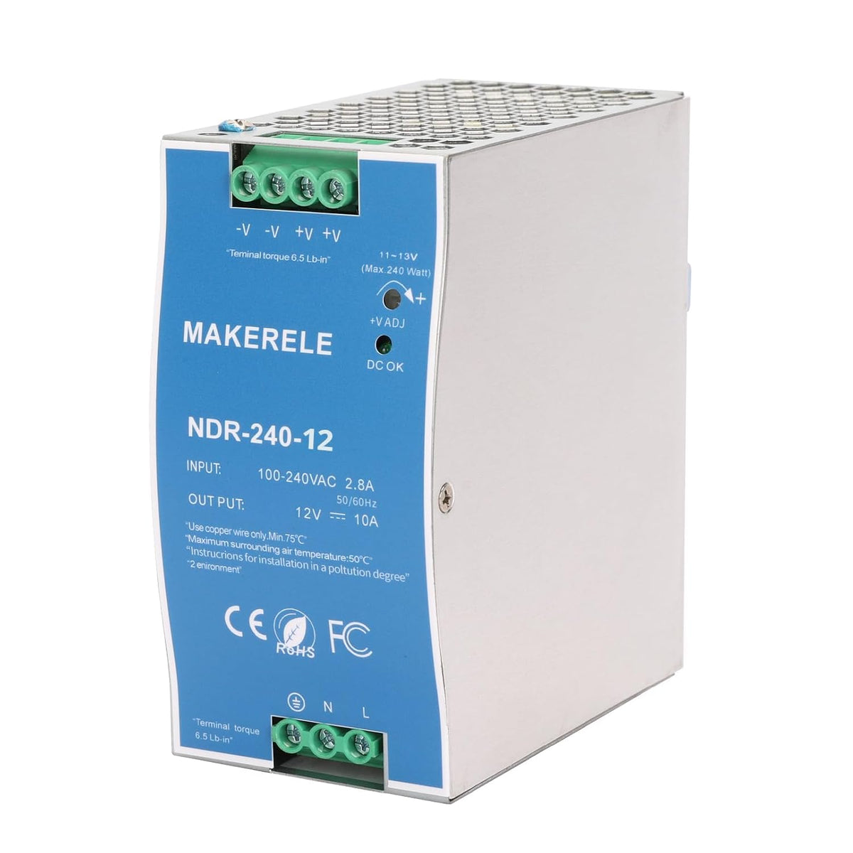 MAKERELE NDR240-12 DIN rail power supply