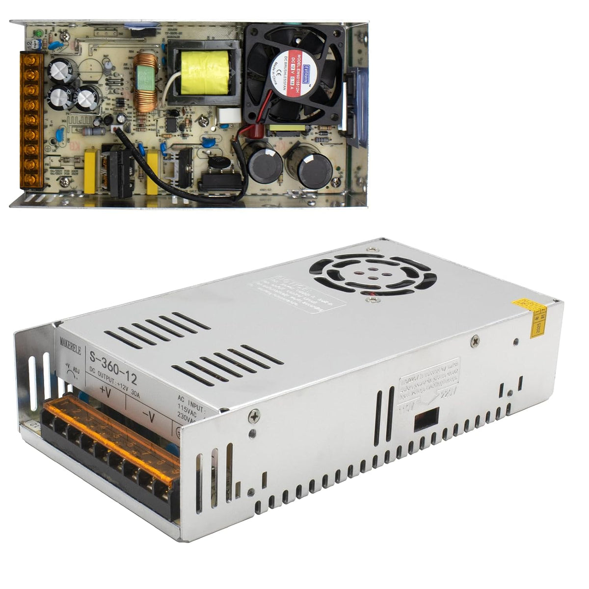 MAKERELE enclosed switching power supply S360-12