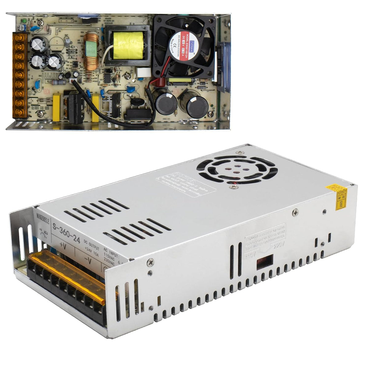 MAKERELE enclosed switching power supply S360-24