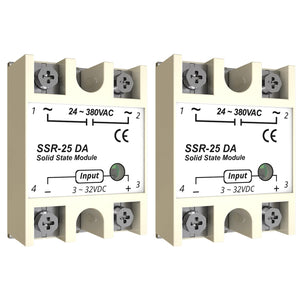 MAKERELE YM series solid state relay module 25A-DA, 2-pack