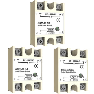MAKERELE YM series solid state relay module 40A-DA, 3-pack