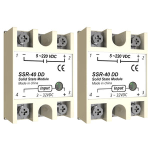 MAKERELE YM series solid state relay module 40A-DD, 2-pack