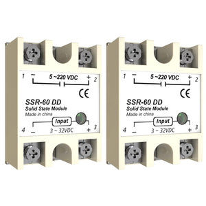 MAKERELE YM series solid state relay module 60A-DD, 2-pack