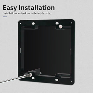 MAKERELE black double-gang low-voltage mounting bracket installation