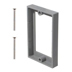 MAKERELE 1-gang 1/2 inch gray outlet box extender, 1-pack