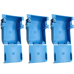 MAKERELE blue 1-gang shallow old work electrical box, 18 cu in, 3-pack
