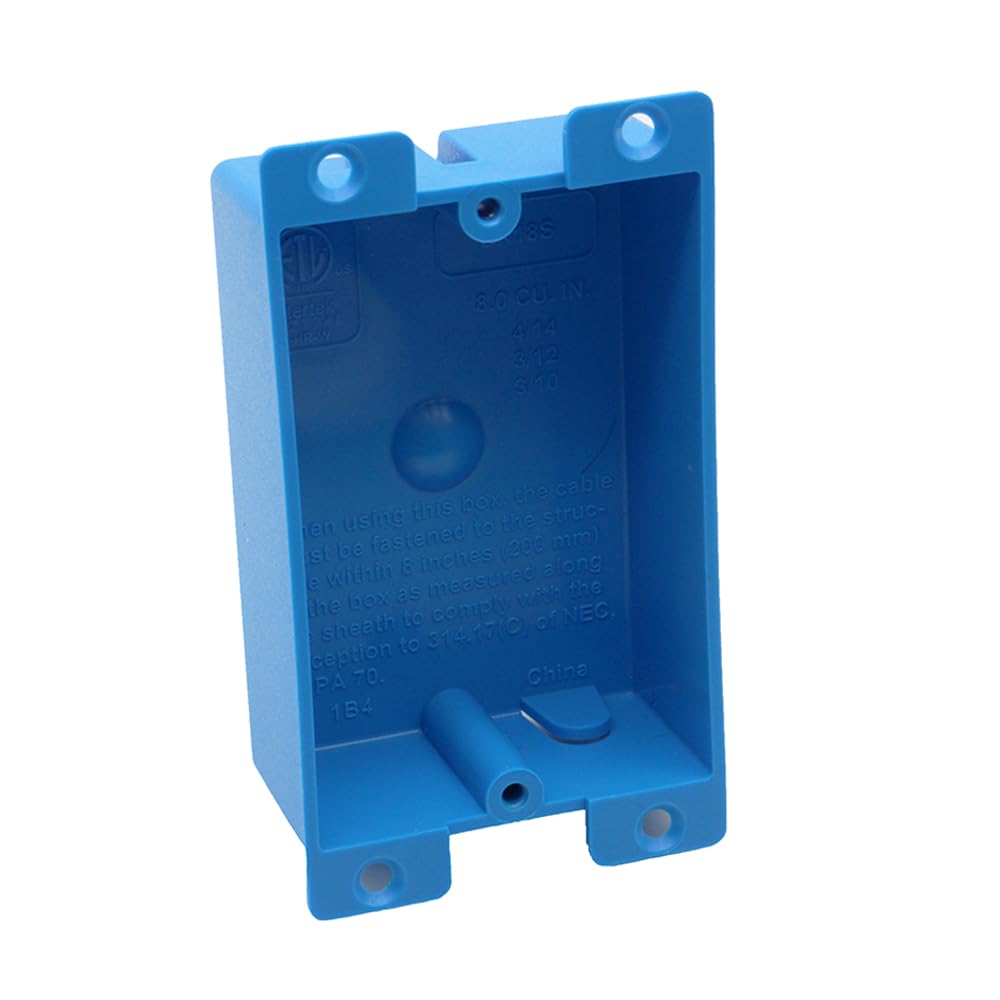 MAKERELE 1-gang shallow old work electrical box, 8 cu in, 1-pack