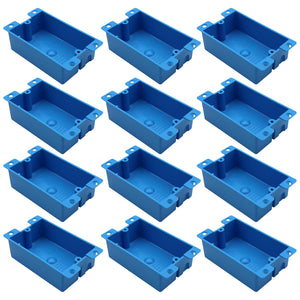 MAKERELE 1-gang shallow old work electrical box, 8 cu in, 12-pack