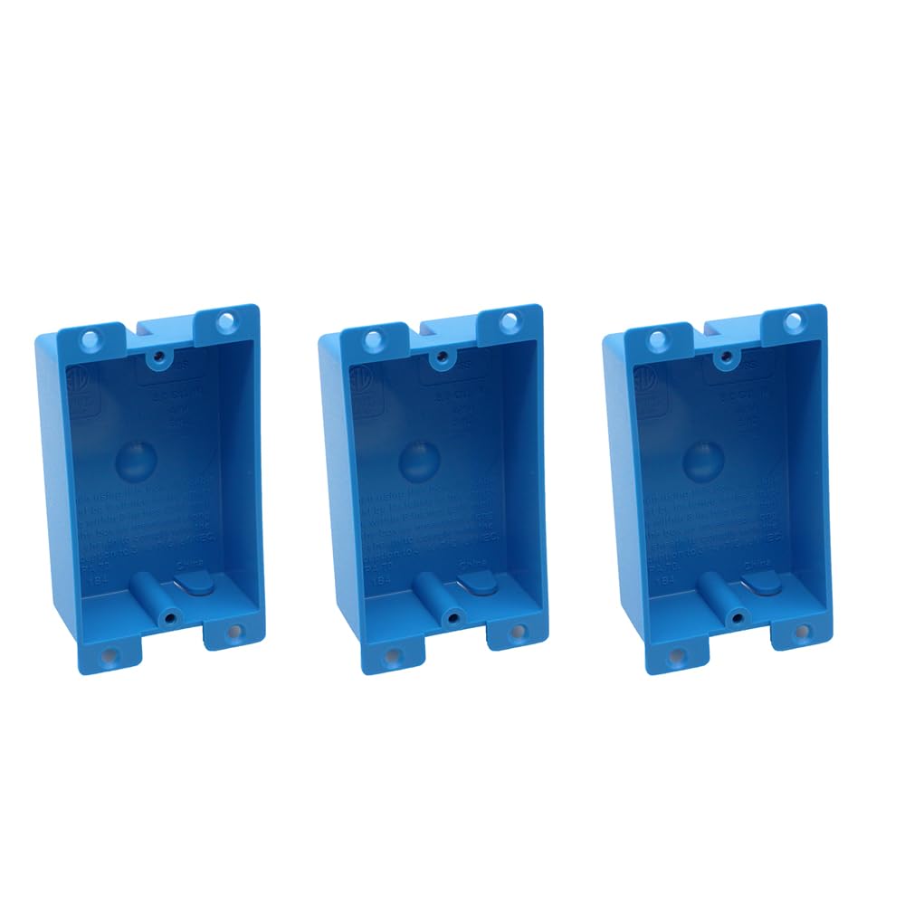 MAKERELE 1-gang shallow old work electrical box, 8 cu in, 3-pack